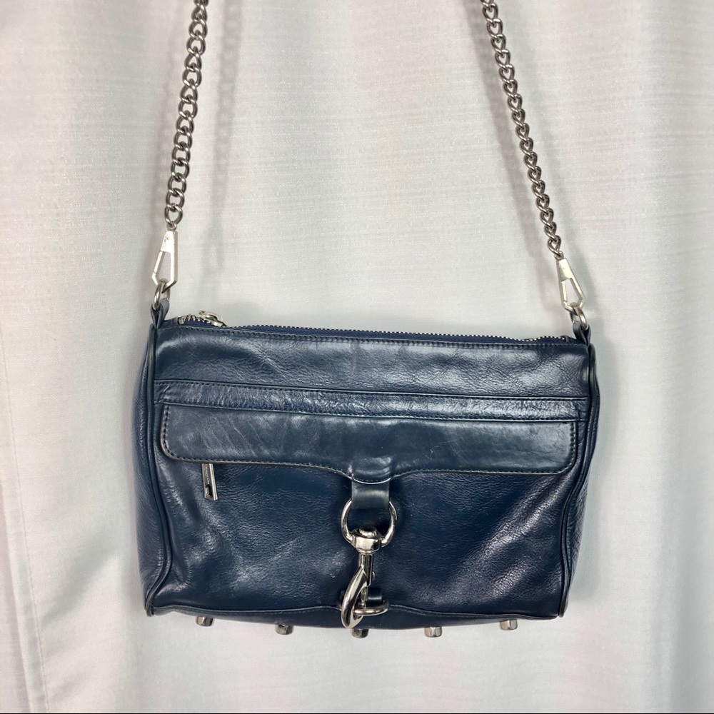 Rebecca Minkoff Navy Mini MAC Handbag